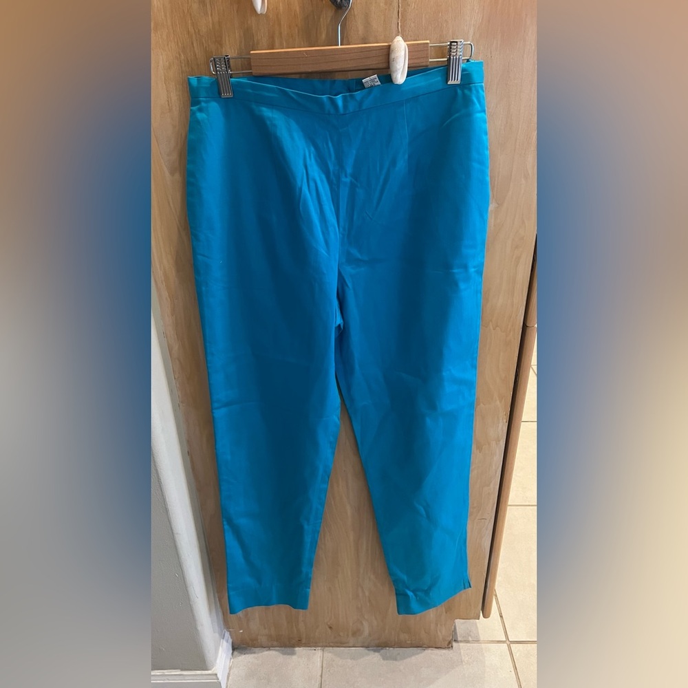 Turquoise LeiLei cotton pants size 10 new